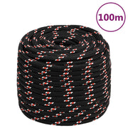 Brodski konop crni 18 mm 100 m od polipropilena