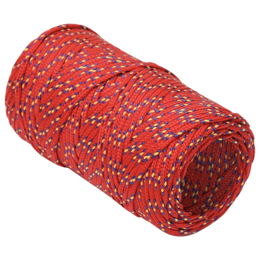 Brodski konop crveni 2 mm 250 m od polipropilena