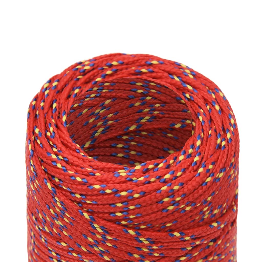 Brodski konop crveni 2 mm 250 m od polipropilena