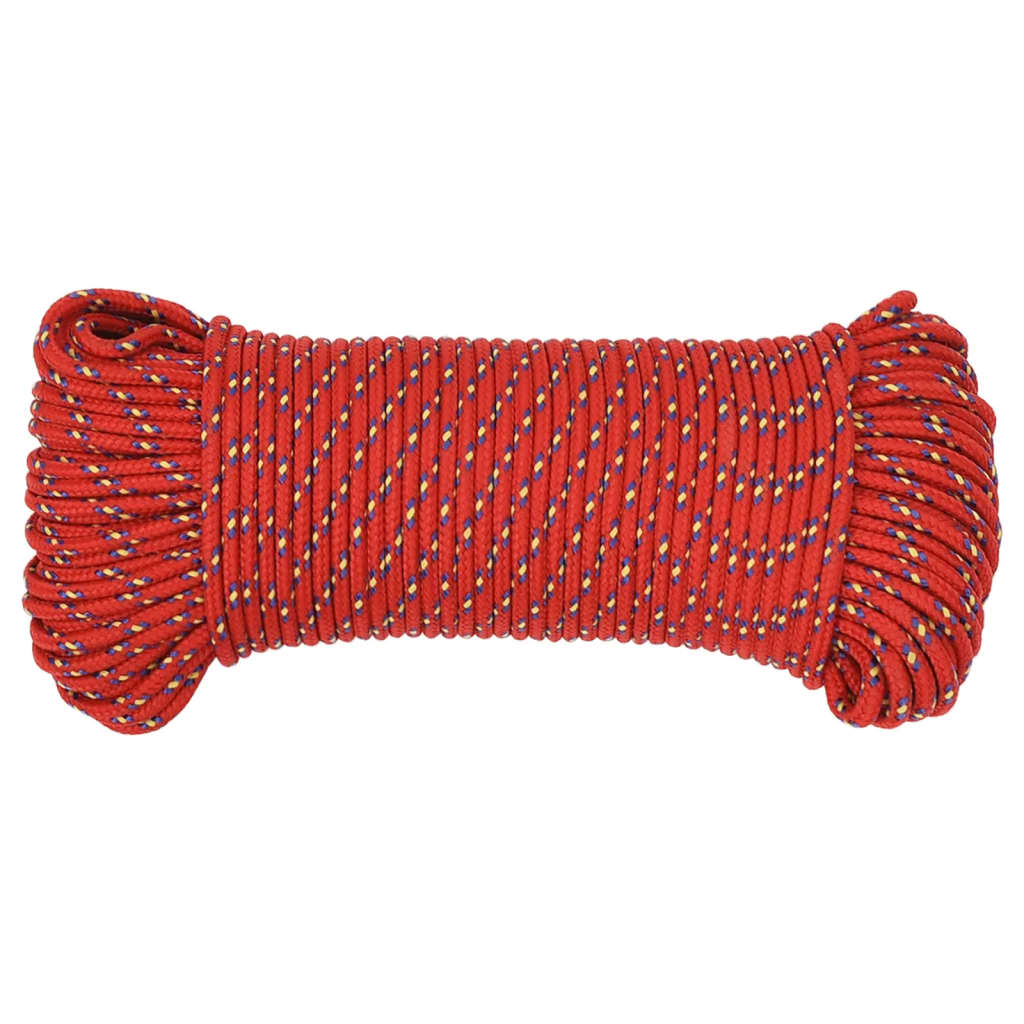 Brodski konop crveni 5 mm 100 m od polipropilena