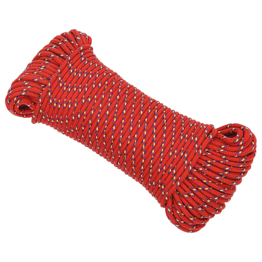 Brodski konop crveni 5 mm 500 m od polipropilena