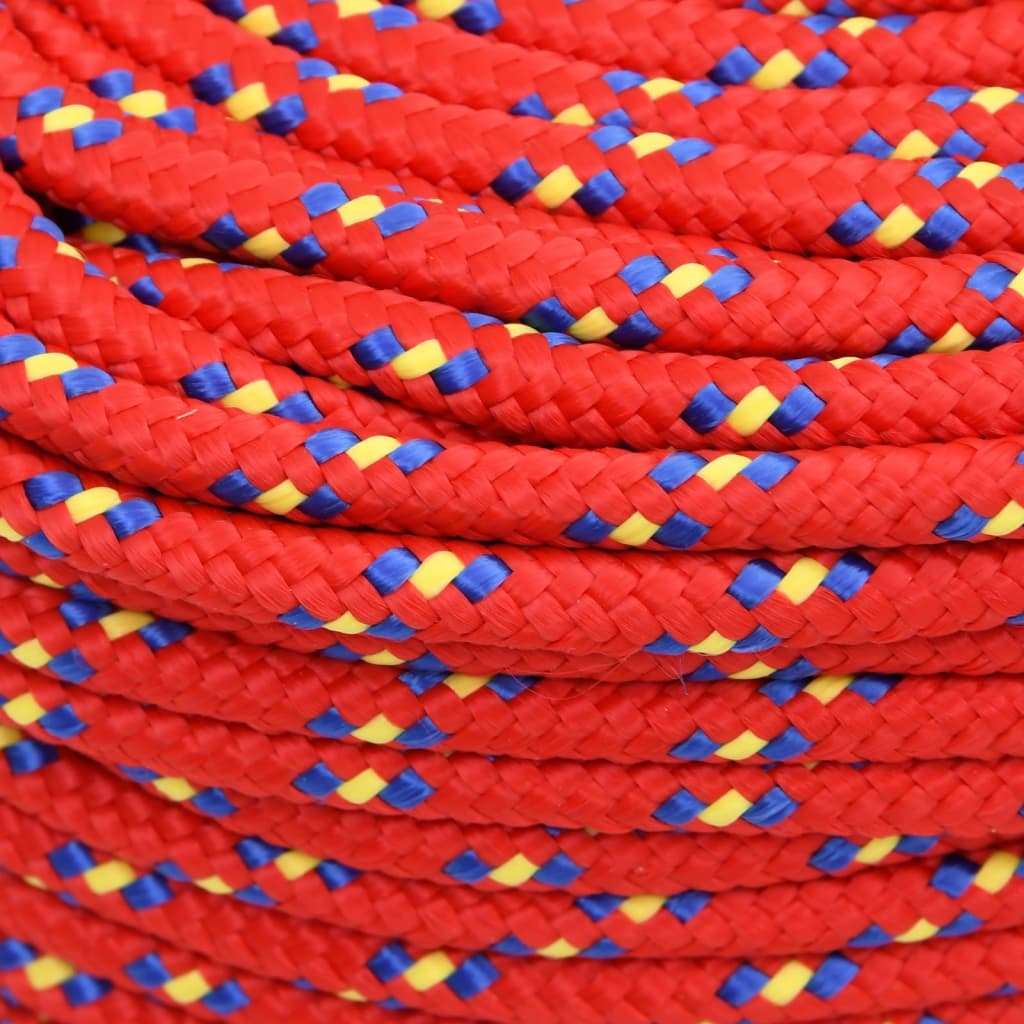 Brodski konop crveni 6 mm 50 m od polipropilena