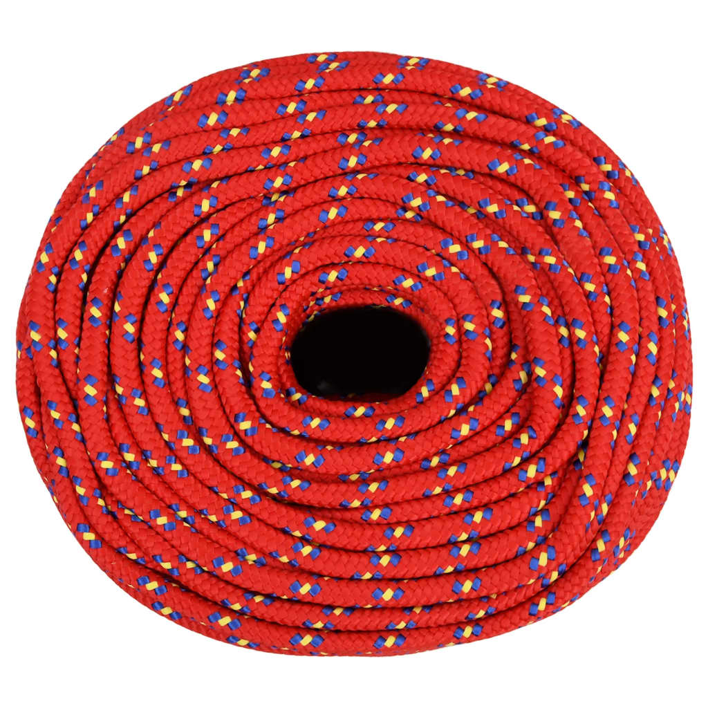Brodski konop crveni 8 mm 50 m od polipropilena