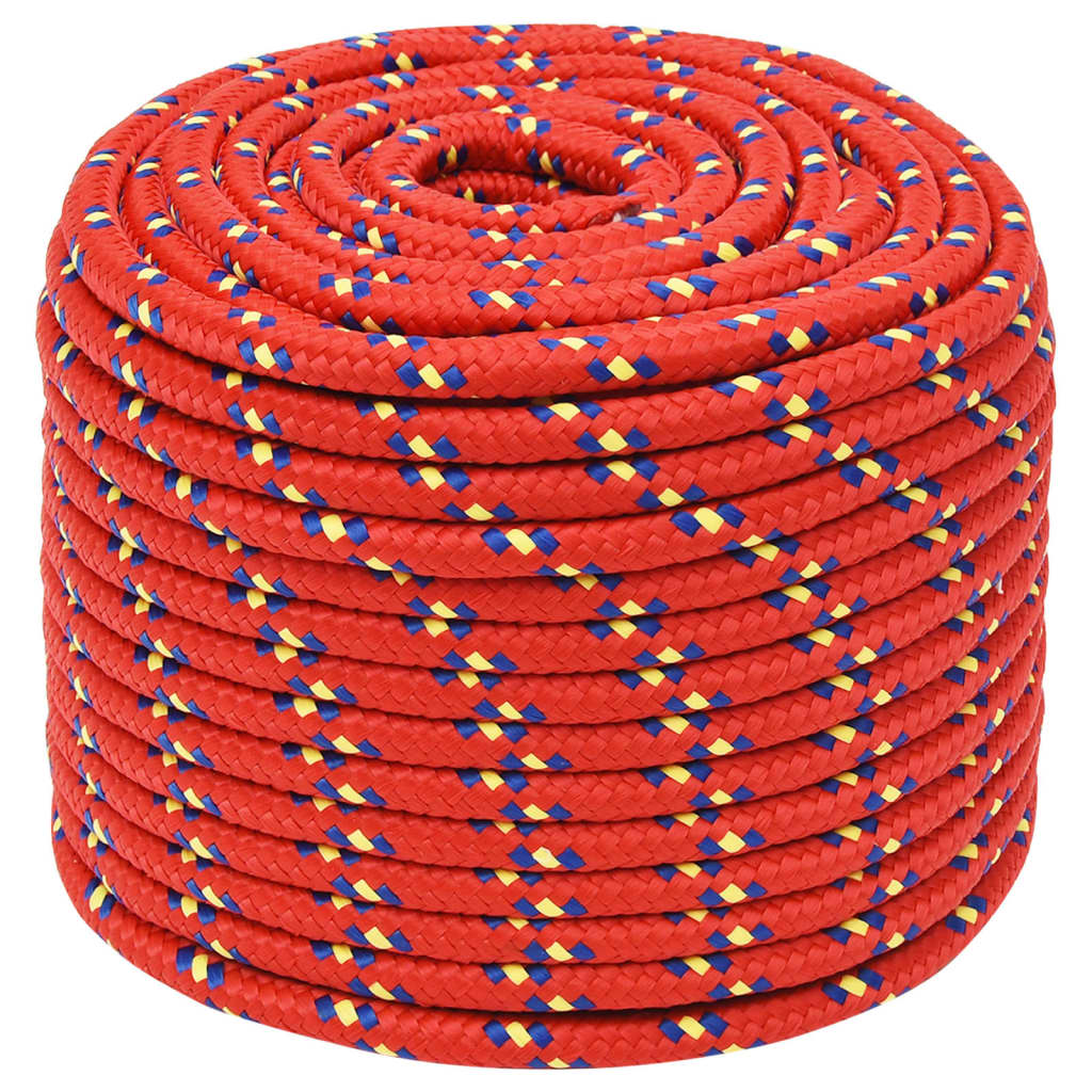 Brodski konop crveni 14 mm 25 m od polipropilena