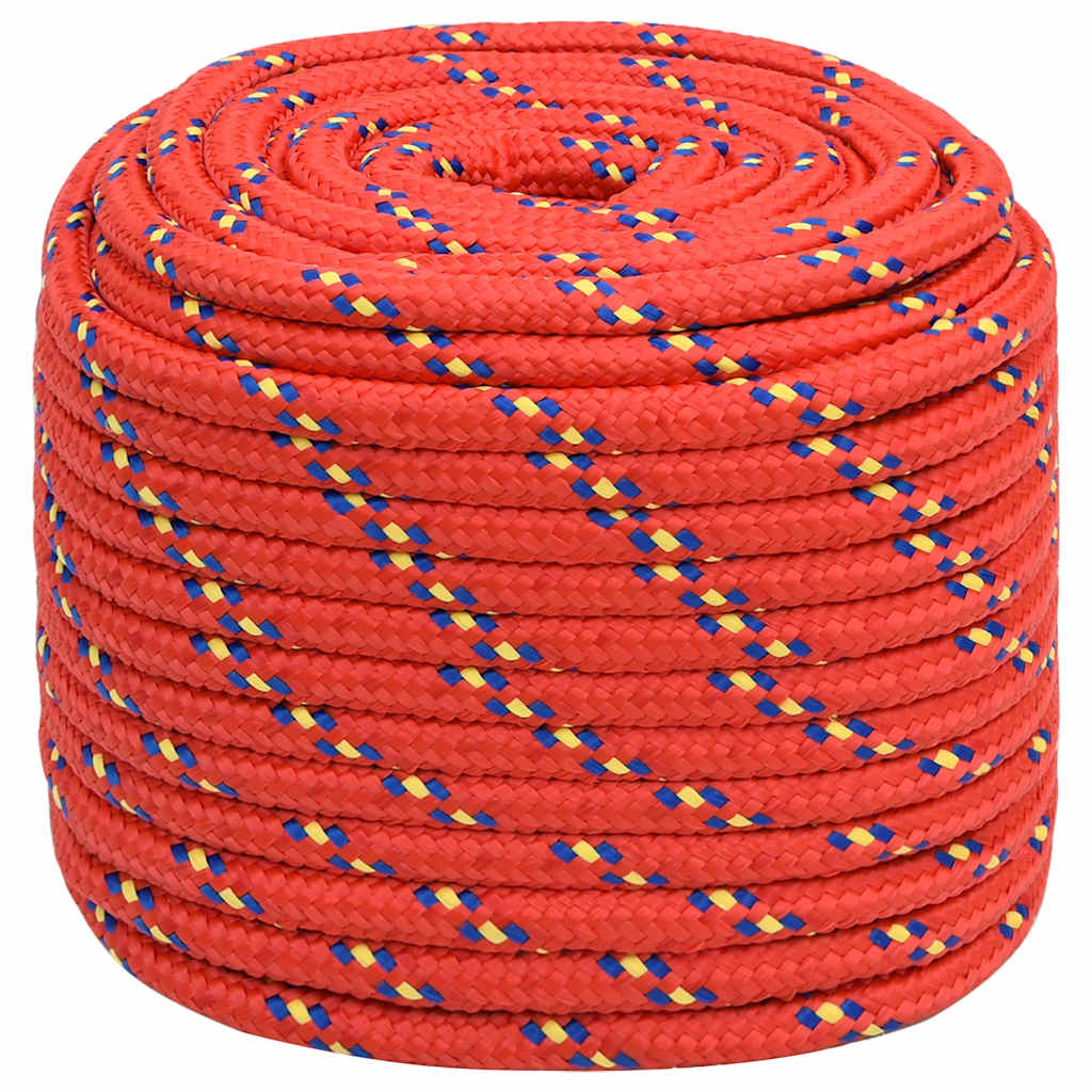 Brodski konop crveni 18 mm 100 m od polipropilena
