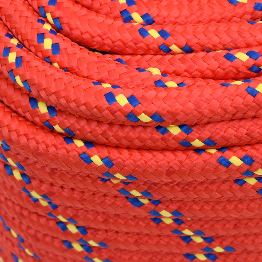 Brodski konop crveni 18 mm 100 m od polipropilena