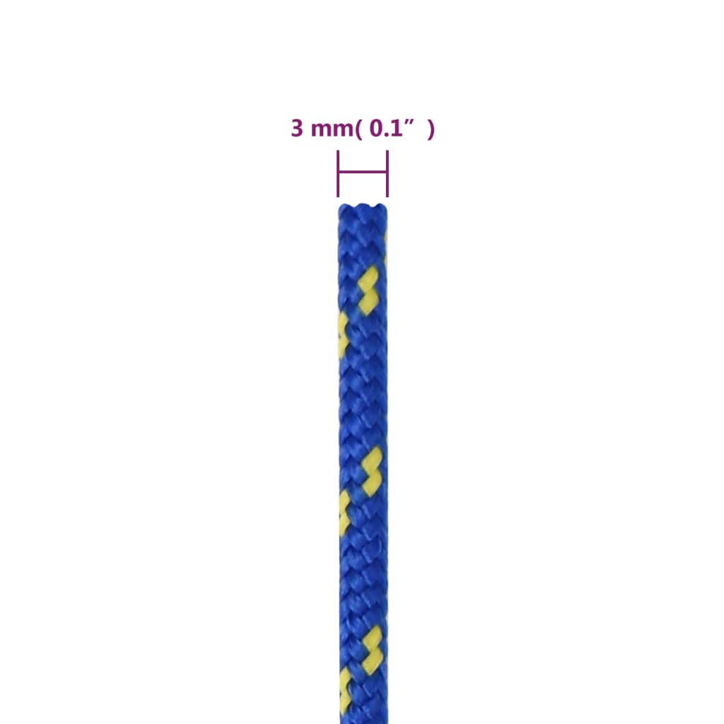 Brodski konop plavi 3 mm 500 m od polipropilena