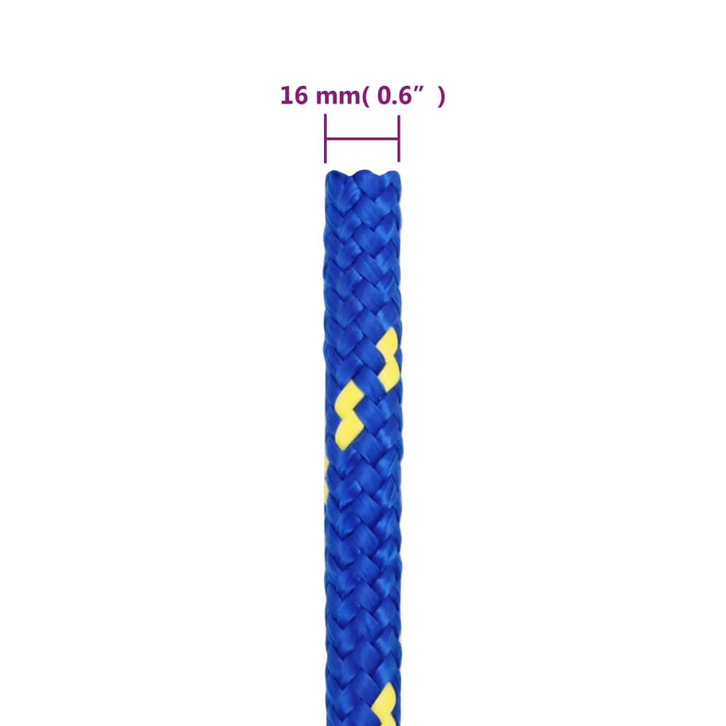 Brodski konop plavi 16 mm 25 m od polipropilena