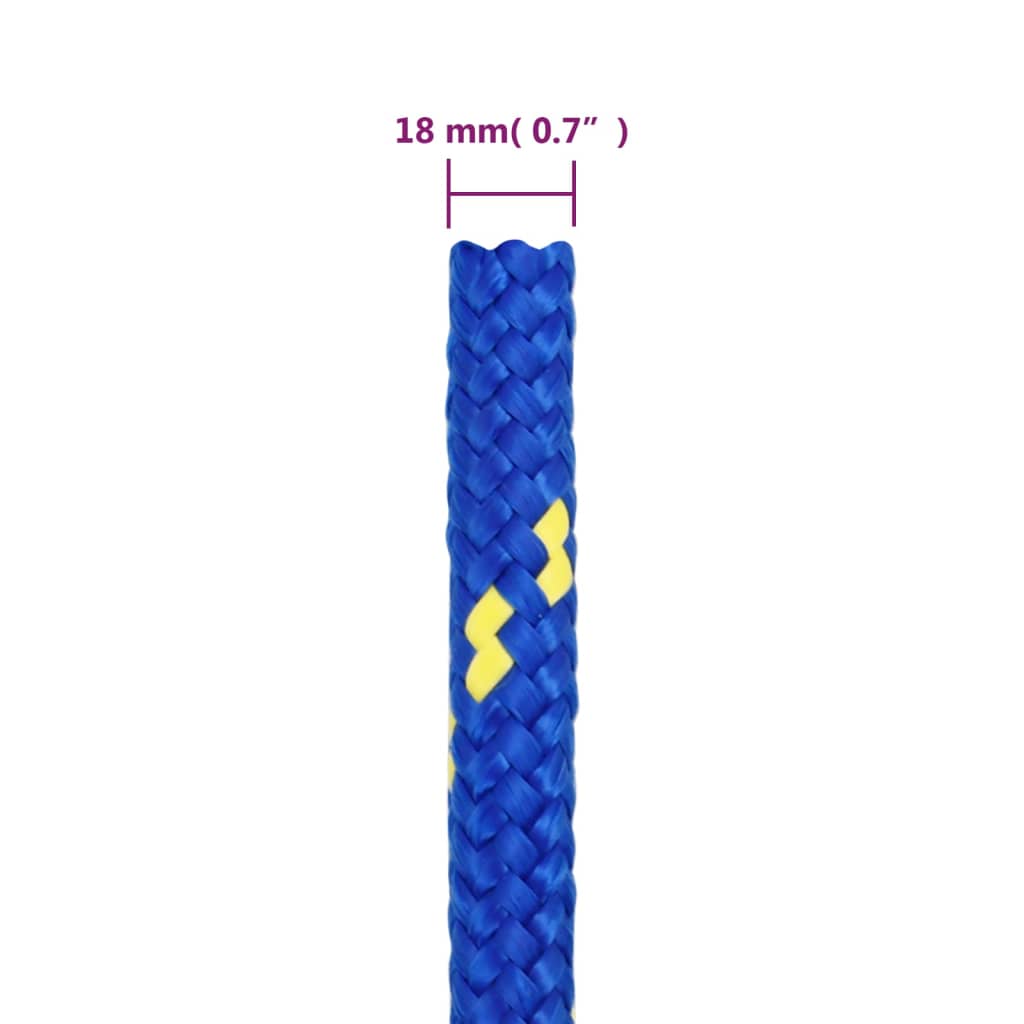 Brodski konop plavi 18 mm 25 m od polipropilena
