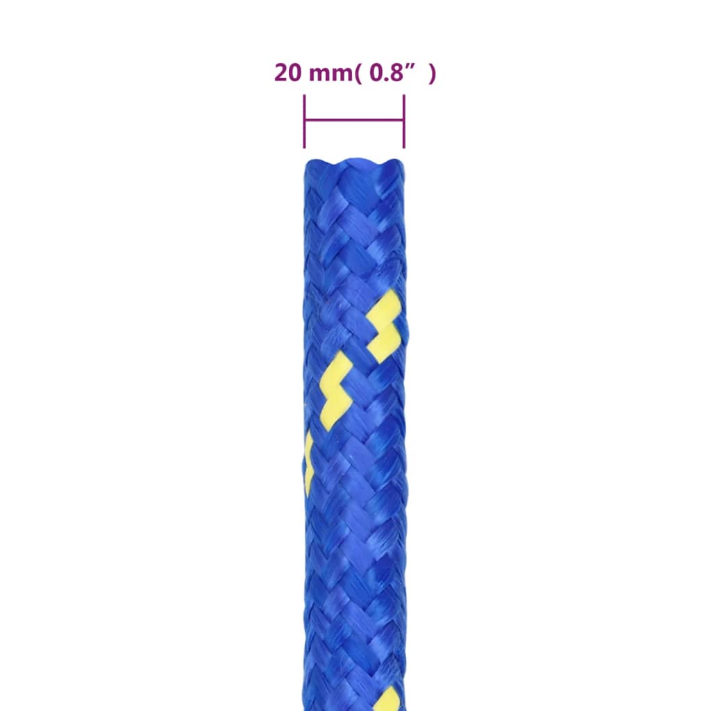 Brodski konop plavi 20 mm 25 m od polipropilena