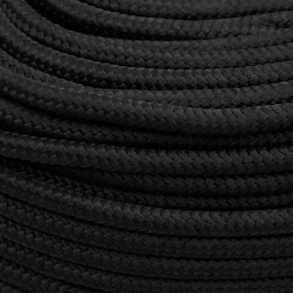 Brodski konop tamnocrni 8 mm 25 m od polipropilena