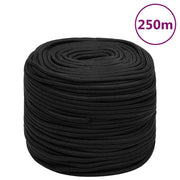 Brodski konop tamnocrni 8 mm 250 m od polipropilena