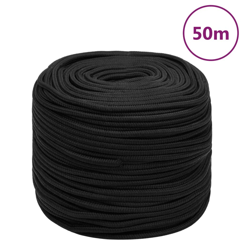 Brodski konop tamnocrni 10 mm 50 m od polipropilena
