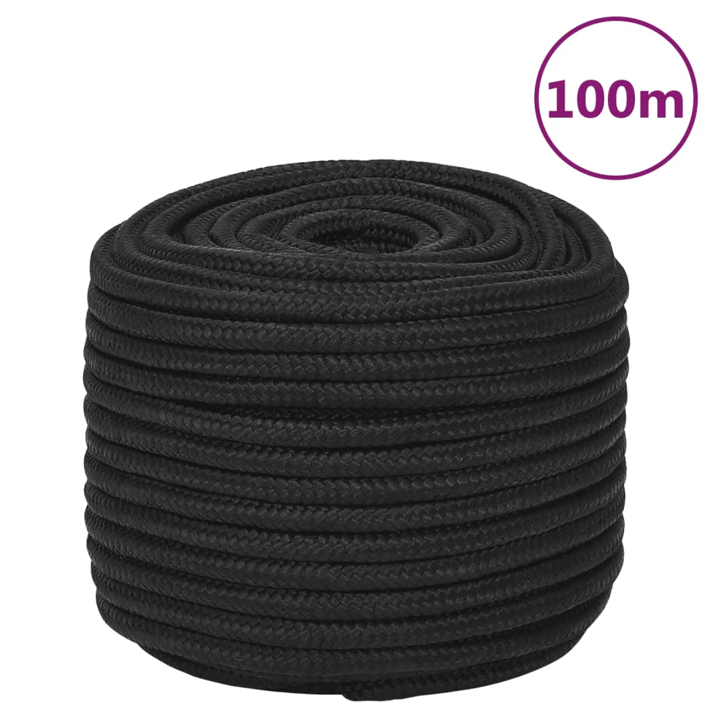 Brodski konop tamnocrni 12 mm 100 m od polipropilena