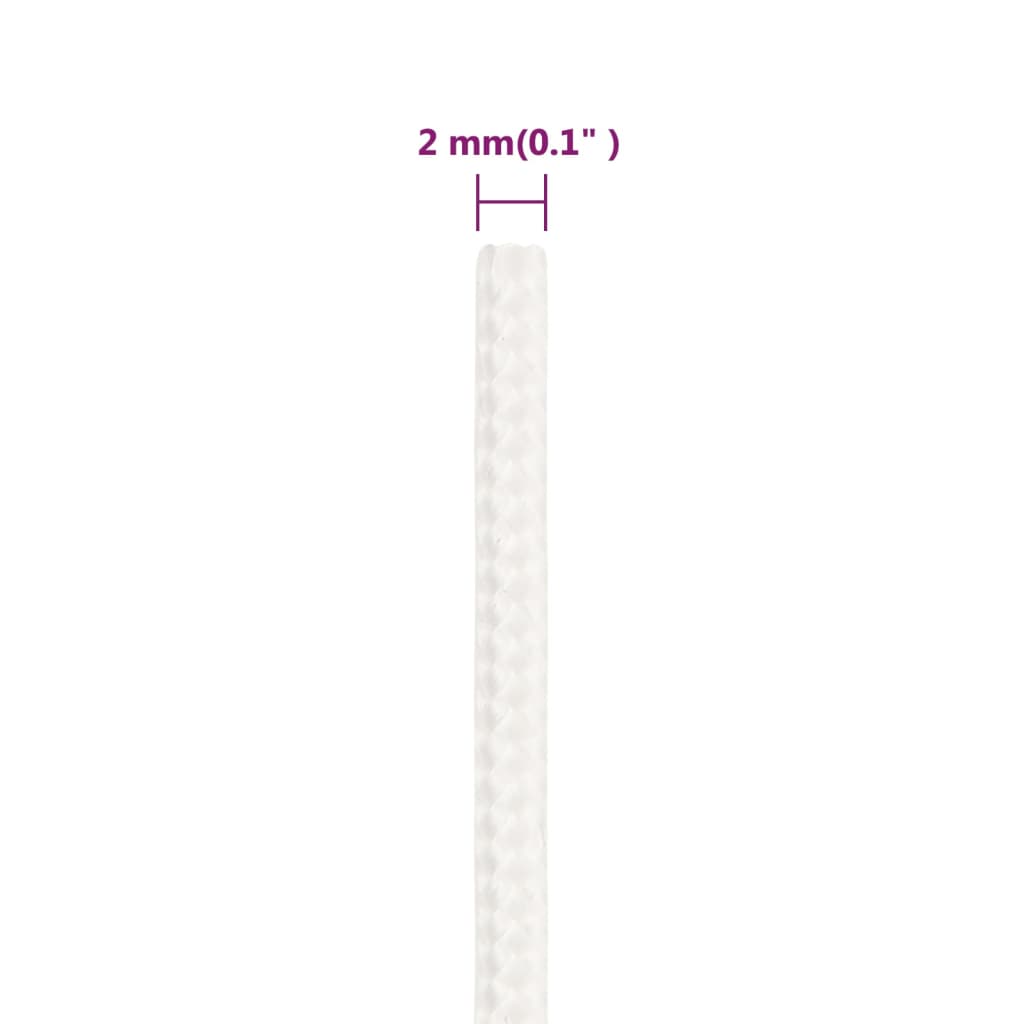 Brodski konop svjetlobijeli 2 mm 250 m od polipropilena