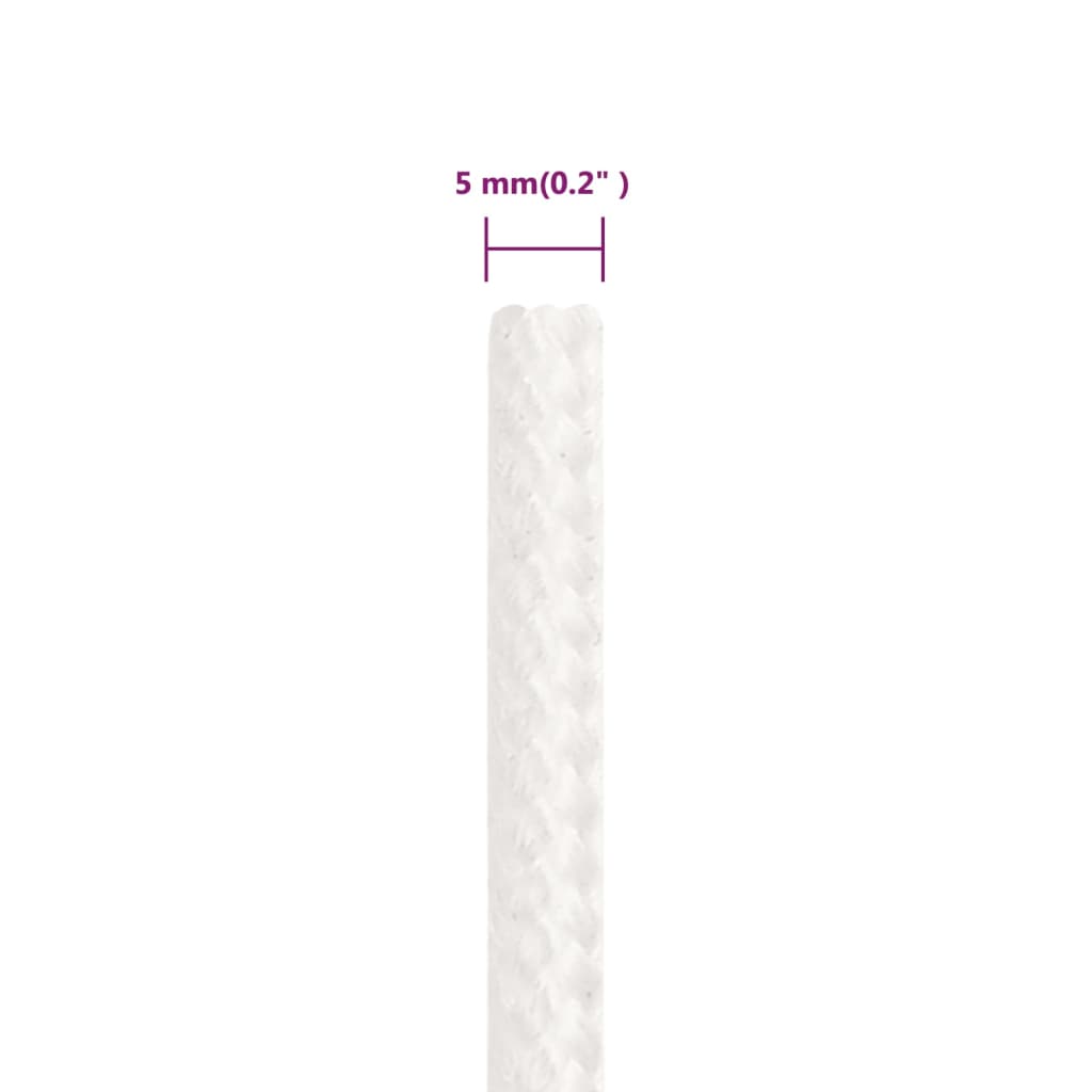 Brodski konop svjetlobijeli 5 mm 100 m od polipropilena