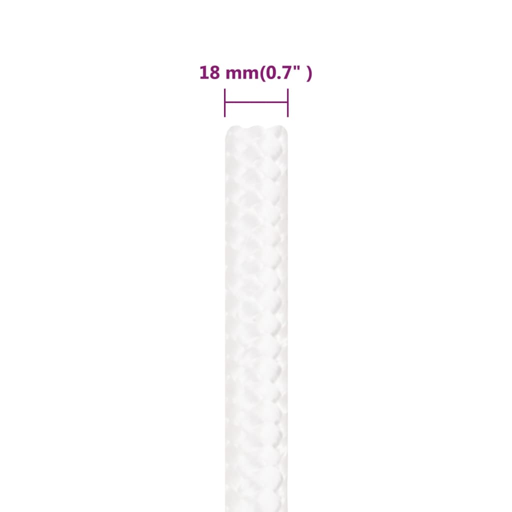 Brodski konop svjetlobijeli 18 mm 25 m od polipropilena