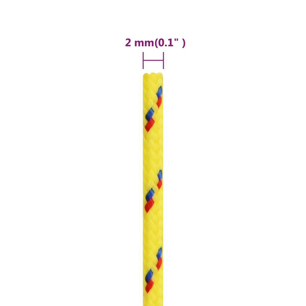 Brodski konop žuti 2 mm 500 m od polipropilena
