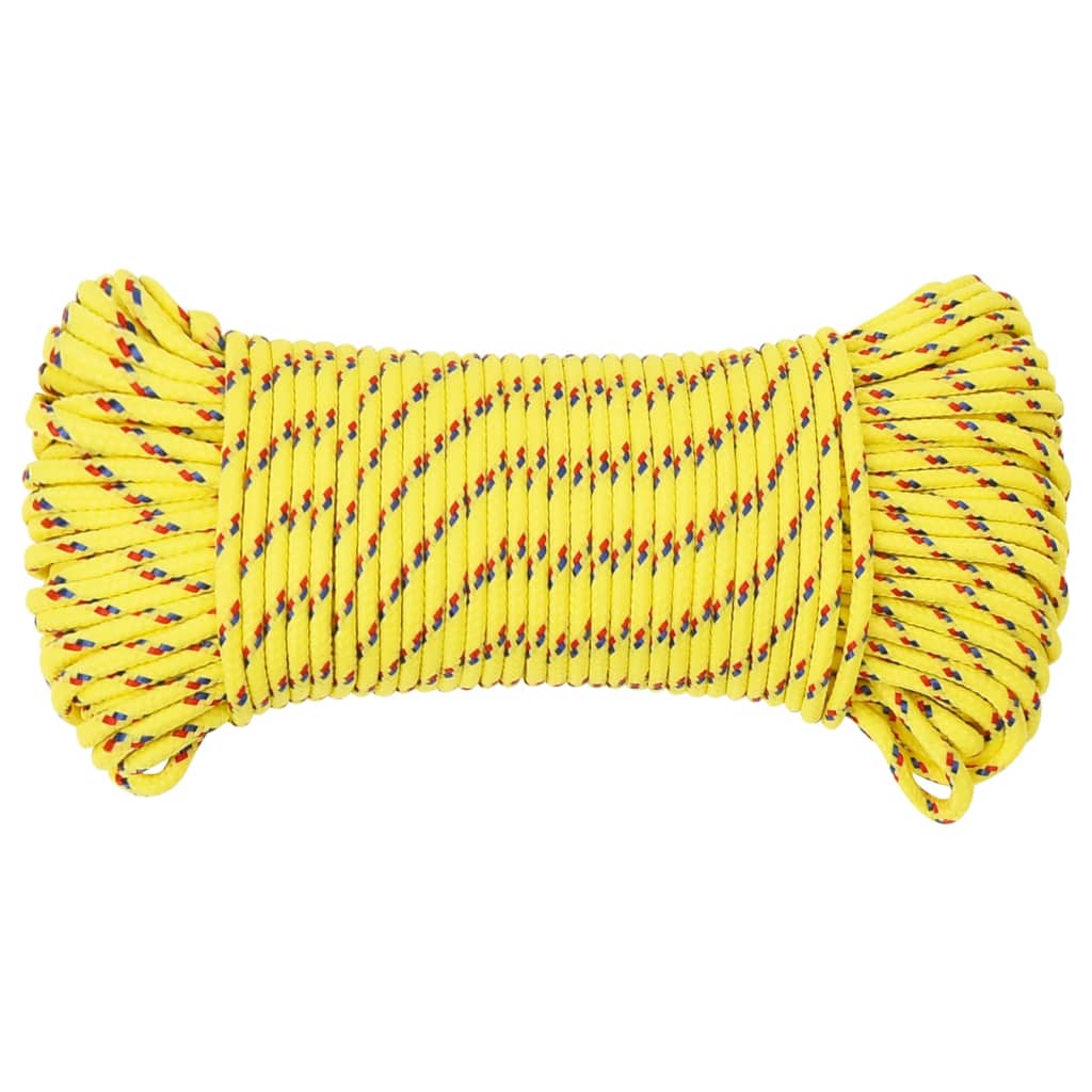 Brodski konop žuti 4 mm 100 m od polipropilena
