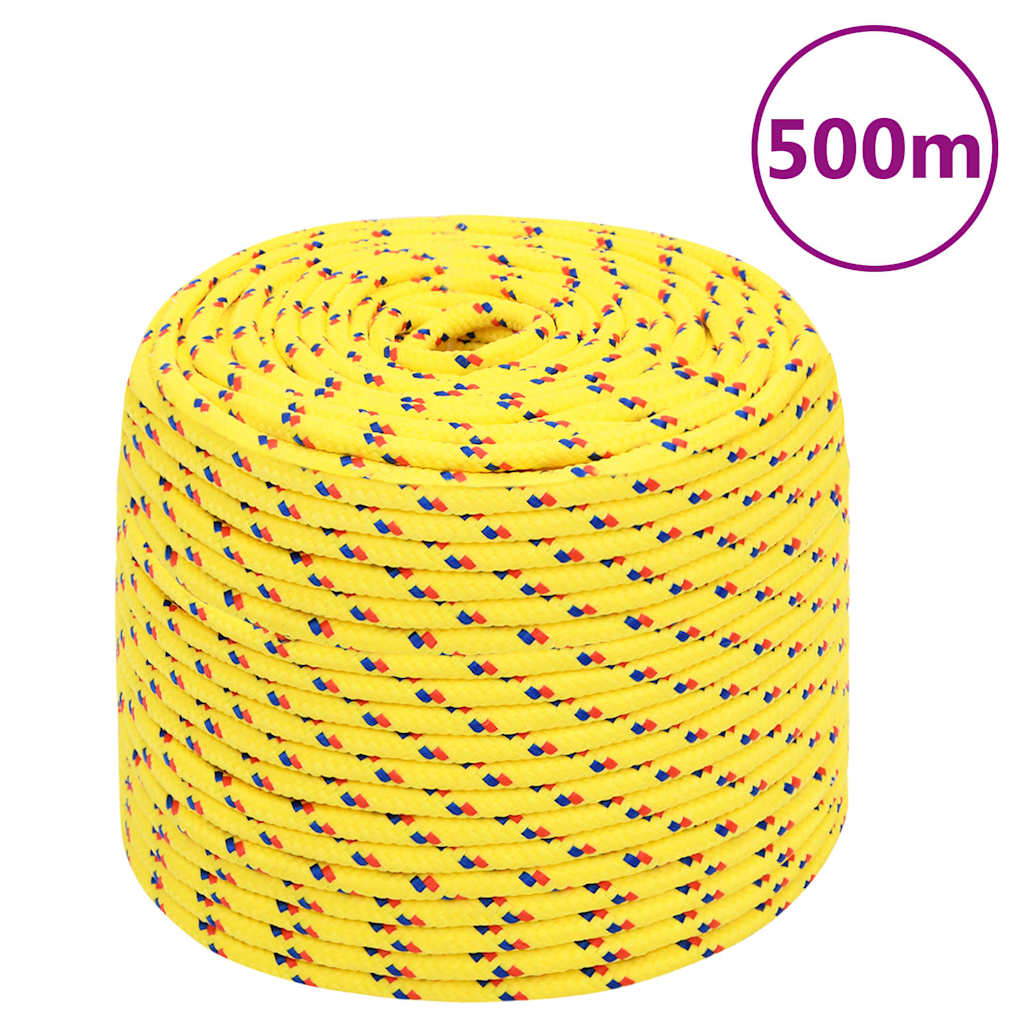 Brodski konop žuti 6 mm 500 m od polipropilena