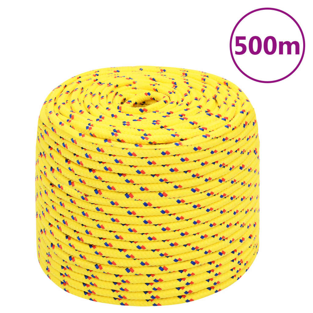 Brodski konop žuti 8 mm 500 m od polipropilena