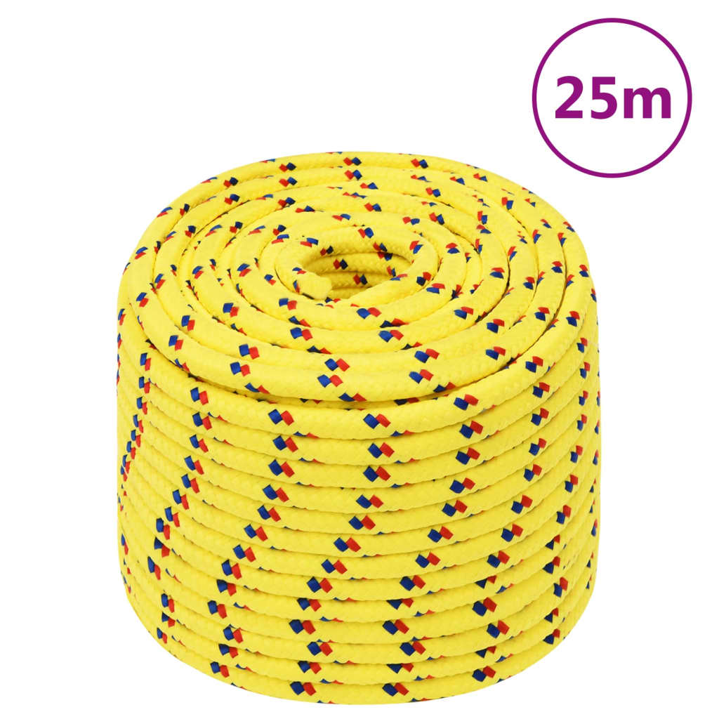 Brodski konop žuti 12 mm 25 m od polipropilena