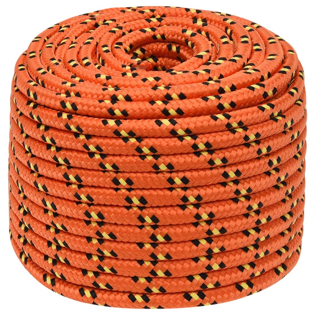 Brodski konop narančasti 12 mm 100 m od polipropilena