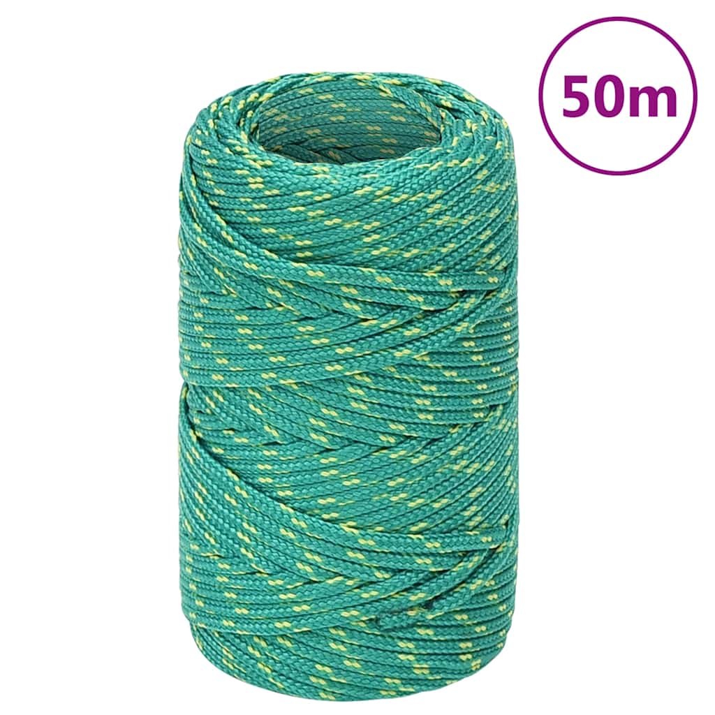 Brodski konop zeleni 2 mm 50 m od polipropilena