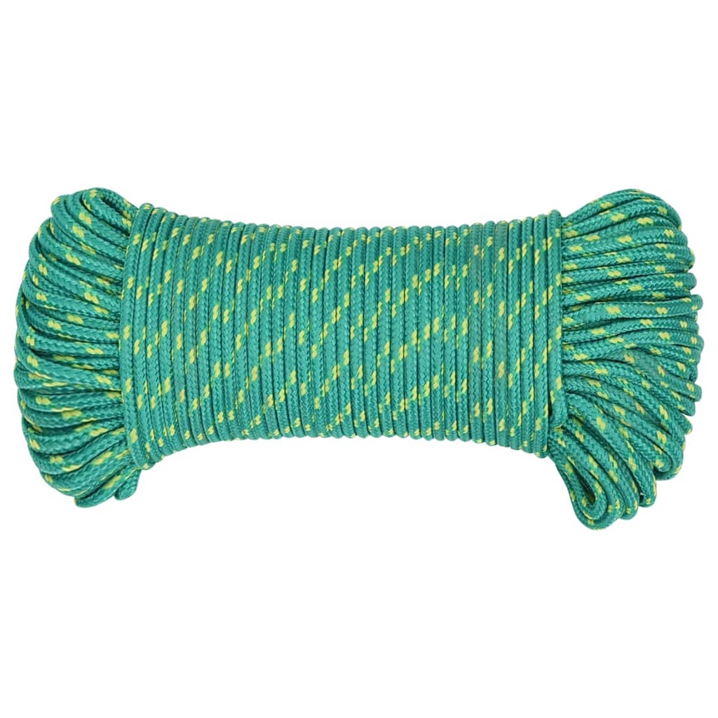 Brodski konop zeleni 3 mm 100 m od polipropilena