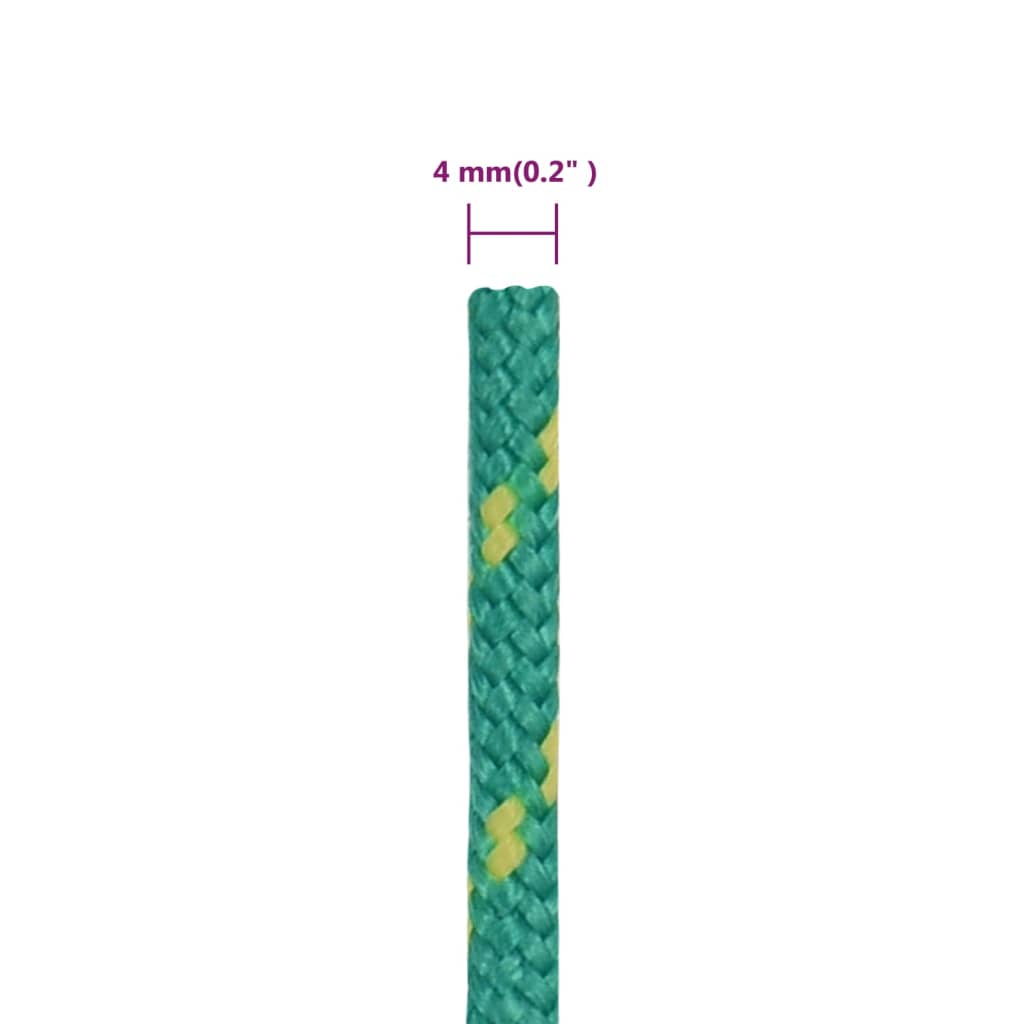 Brodski konop zeleni 4 mm 25 m od polipropilena