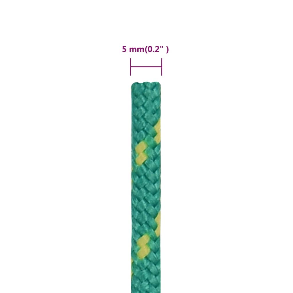 Brodski konop zeleni 5 mm 50 m od polipropilena