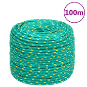 Brodski konop zeleni 6 mm 100 m od polipropilena