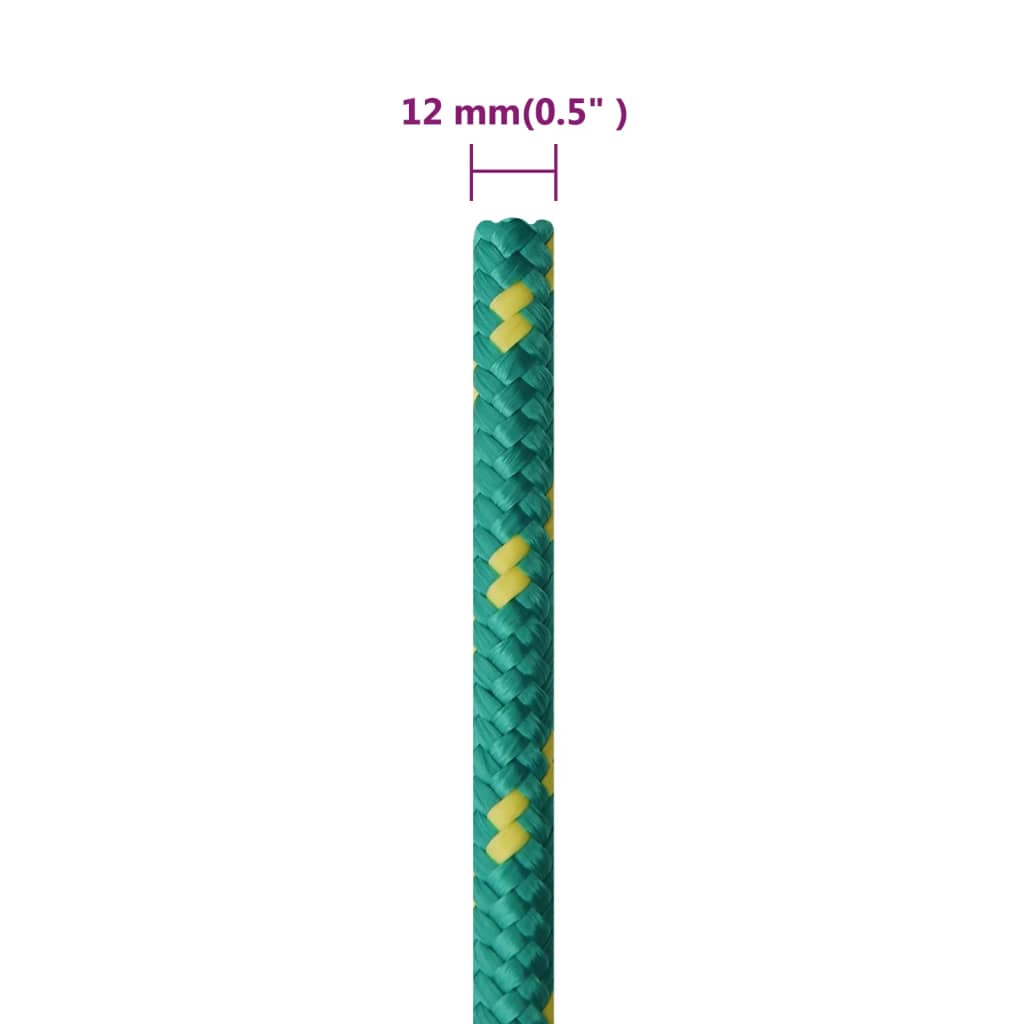 Brodski konop zeleni 12 mm 25 m od polipropilena