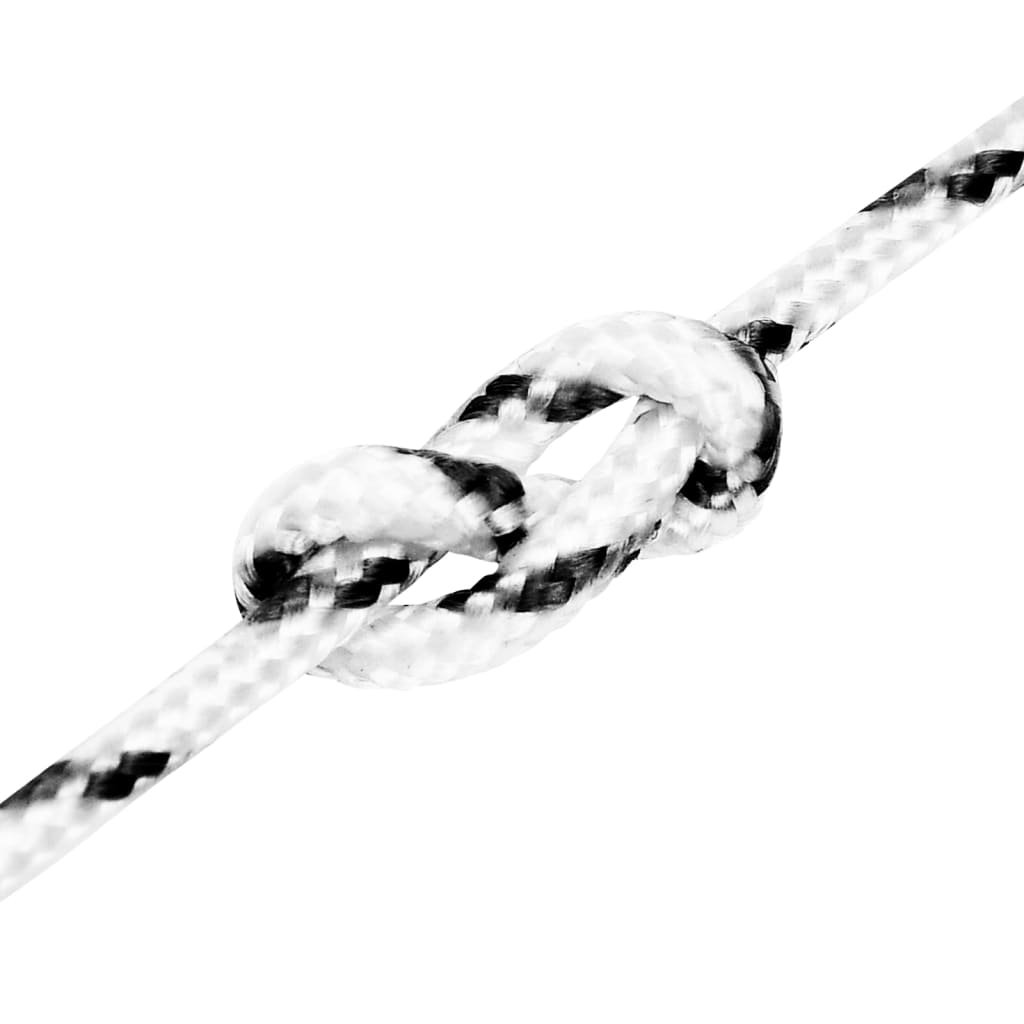 Pleteni brodski konop bijeli 4 mm x 50 m poliesterski