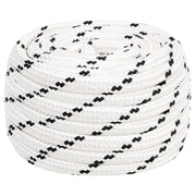 Pleteni brodski konop bijeli 20 mm x 50 m poliesterski
