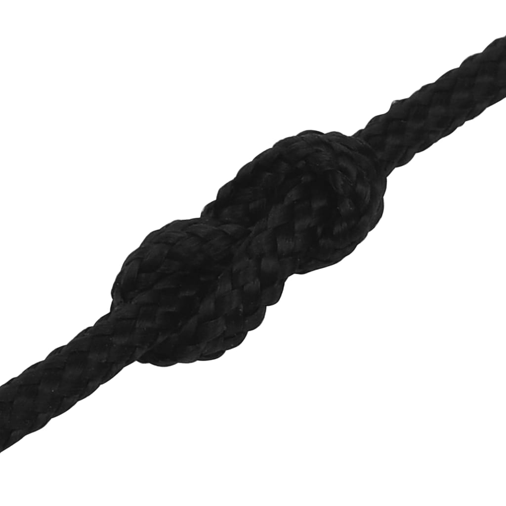 Radno uže crno 2 mm 50 m poliestersko