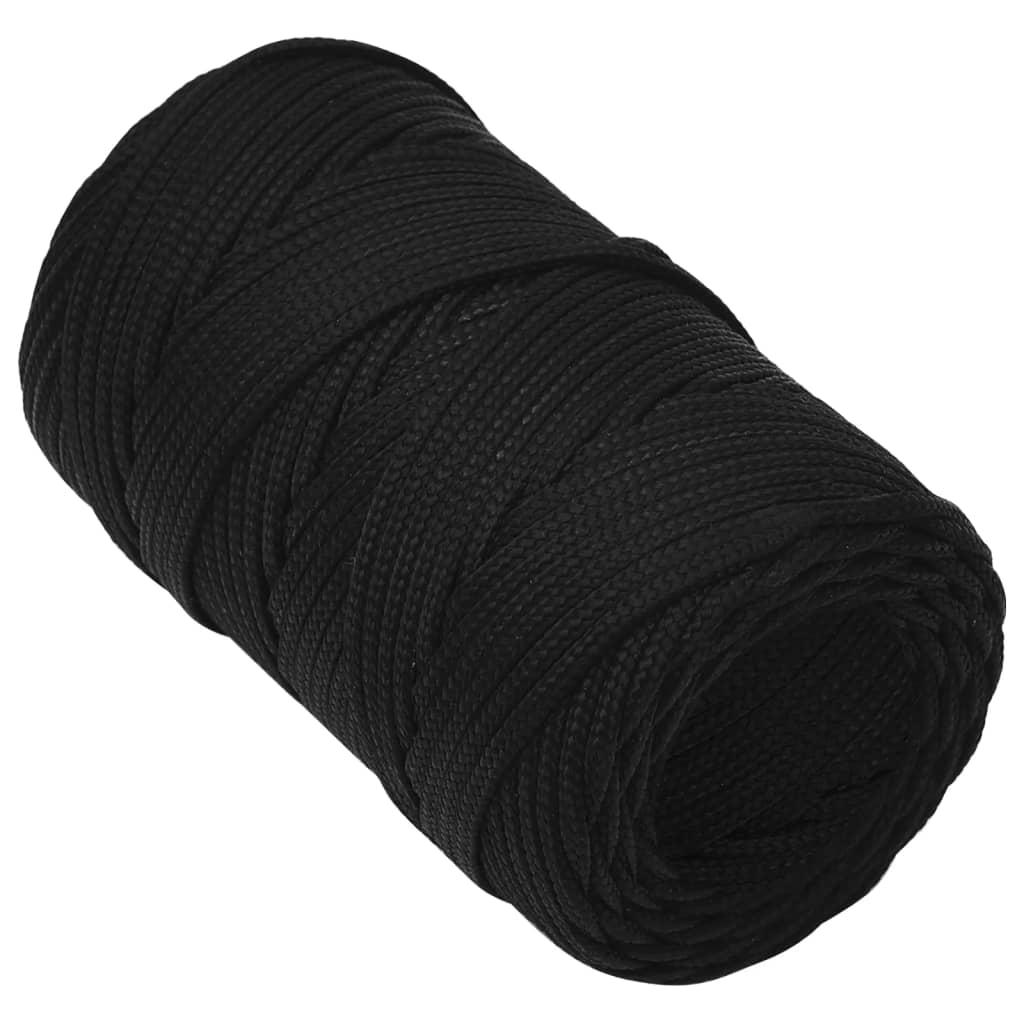 Radno uže crno 2 mm 250 m poliestersko