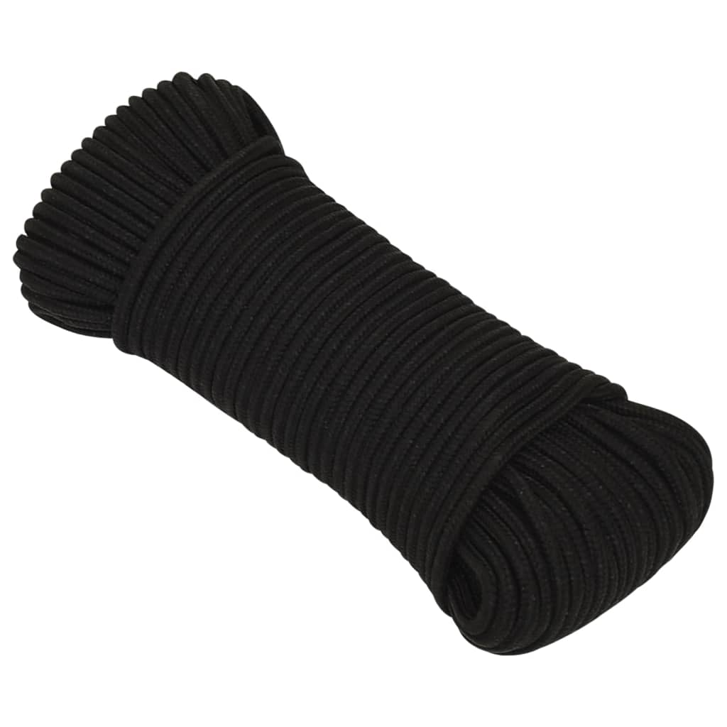 Radno uže crno 3 mm 250 m poliestersko