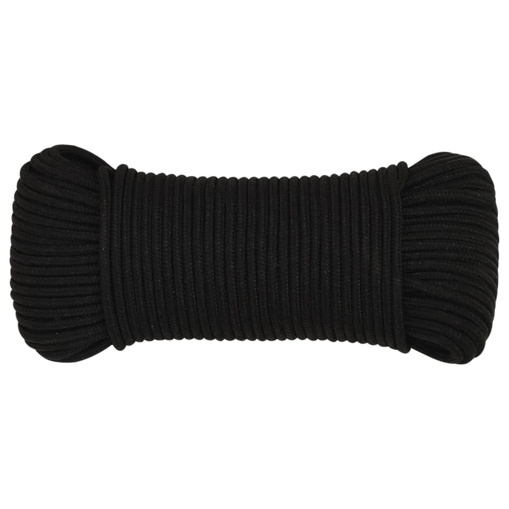 Radno uže crno 3 mm 250 m poliestersko