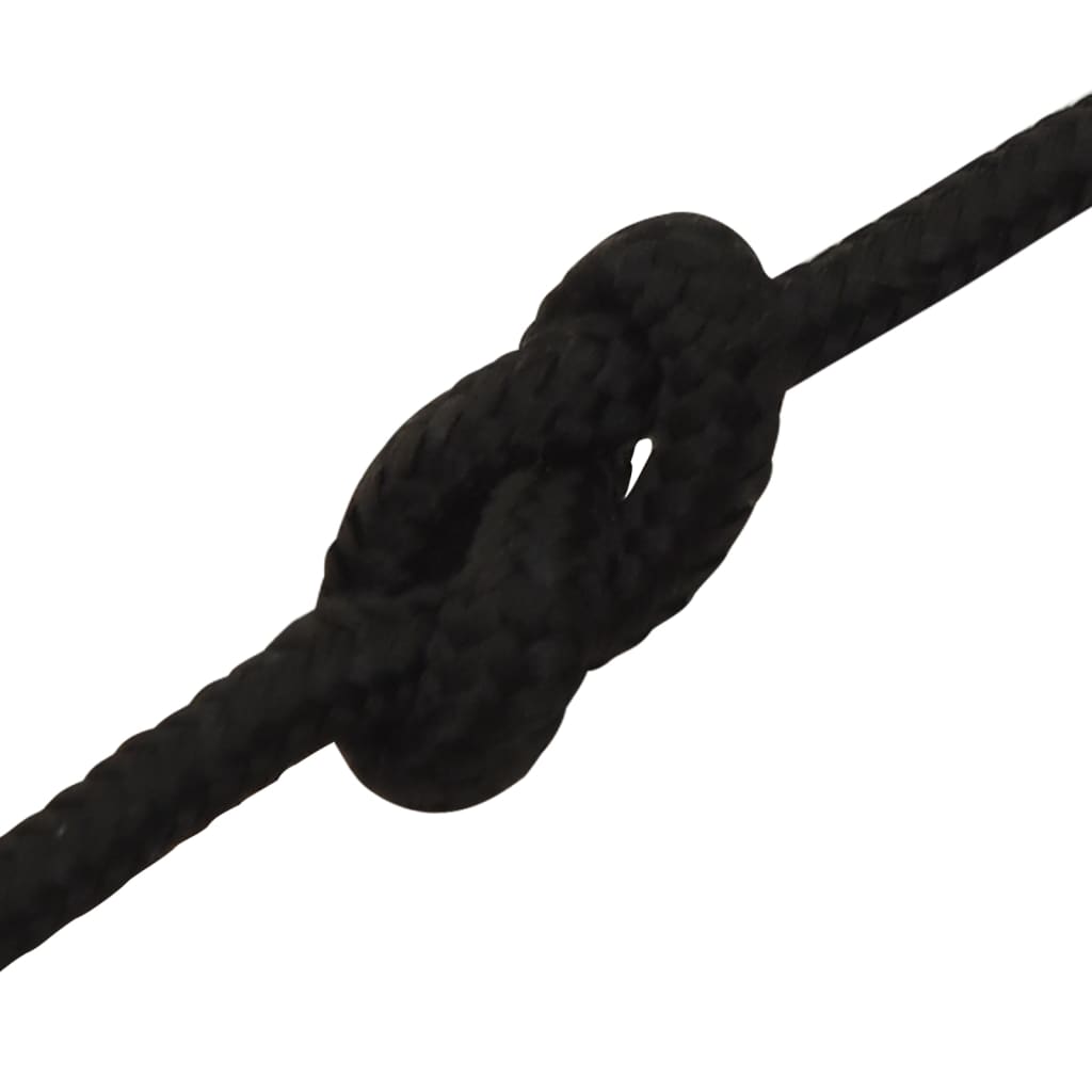 Radno uže crno 4 mm 500 m poliestersko