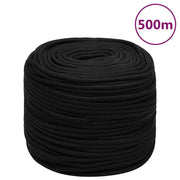 Radno uže crno 8 mm 500 m poliestersko