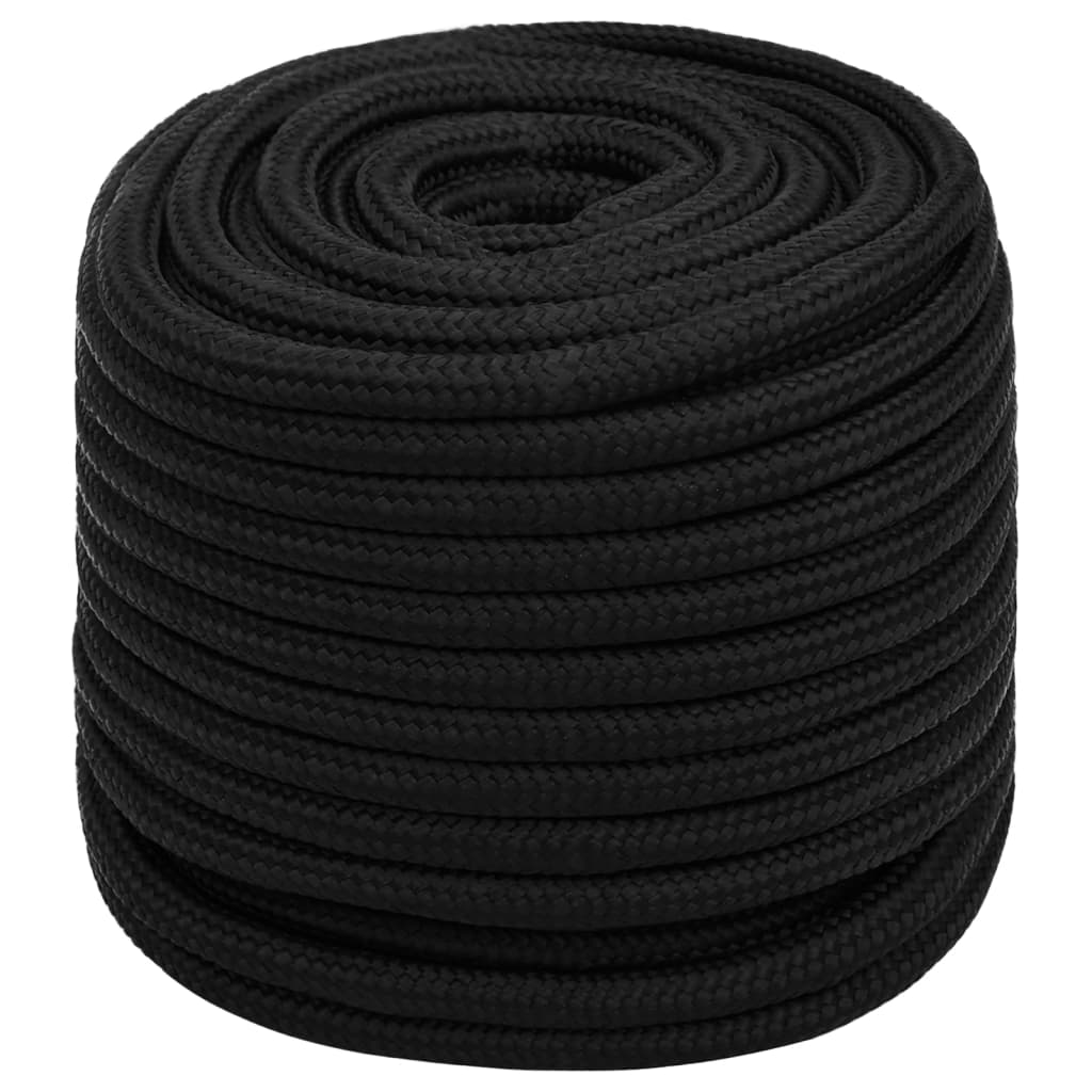 Radno uže crno 18 mm 25 m poliestersko