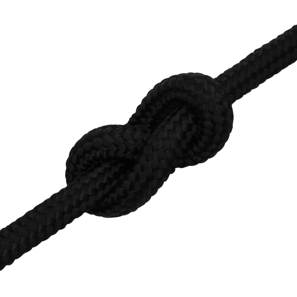 Radno uže crno 18 mm 50 m poliestersko