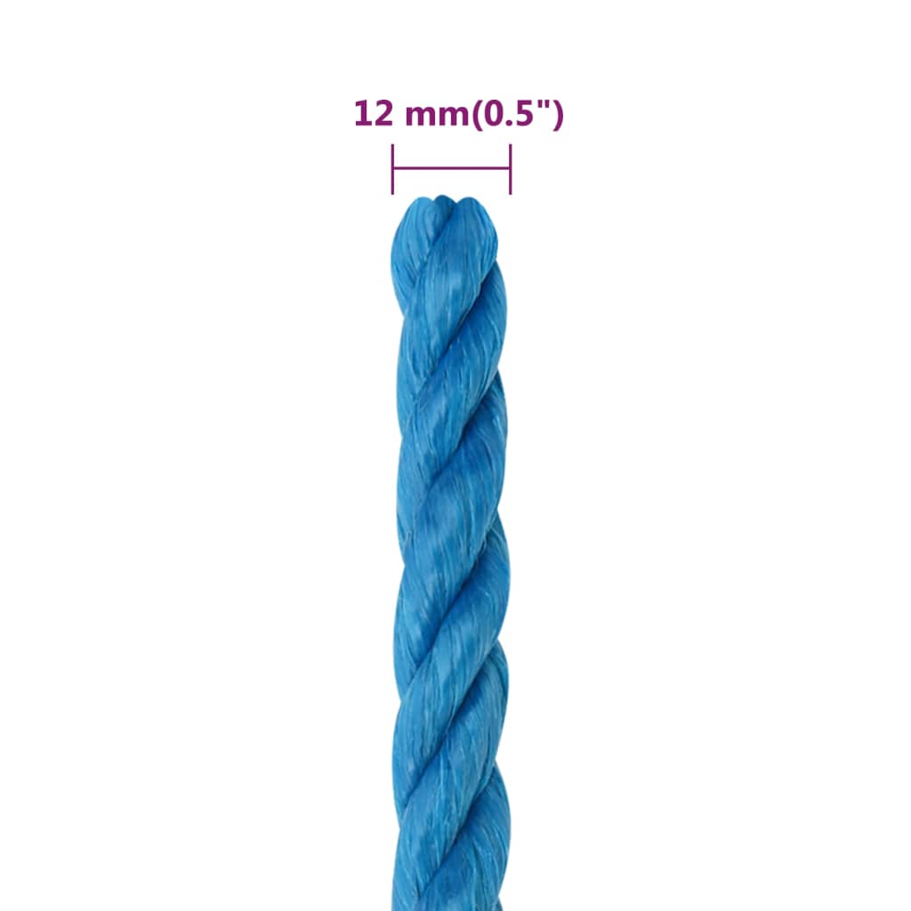 Radno uže plavi 12 mm 25 m od polipropilena