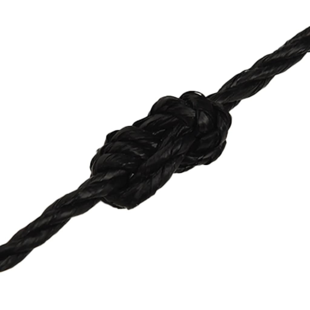 Radno uže crni 6 mm 50 m od polipropilena