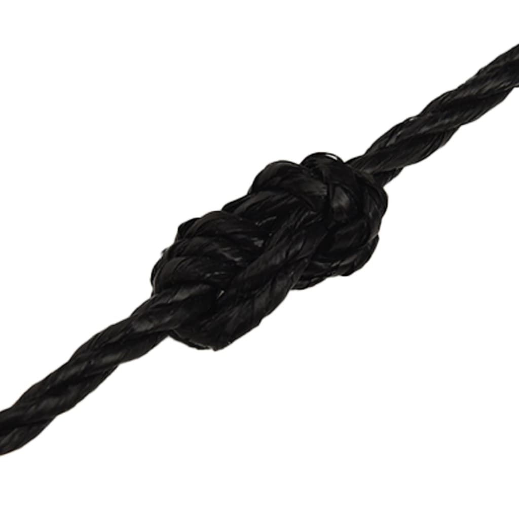 Radno uže crno 6 mm 100 m od polipropilena