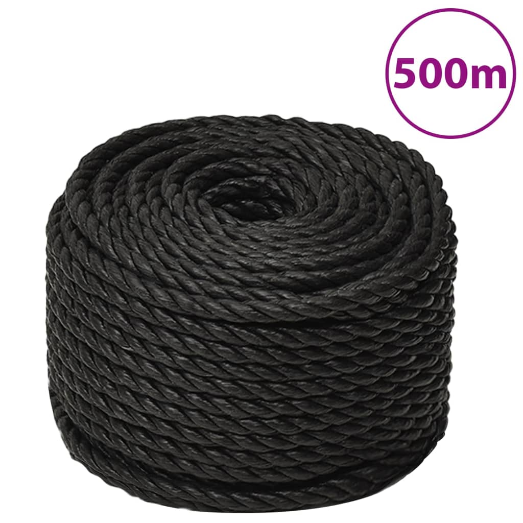 Radno uže crni 12 mm 500 m od polipropilena