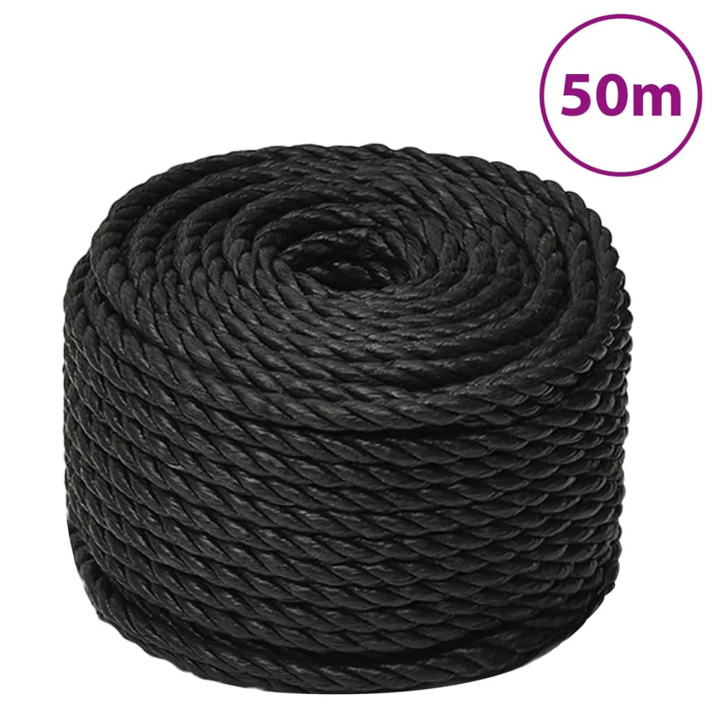 Radno uže crni 14 mm 50 m od polipropilena