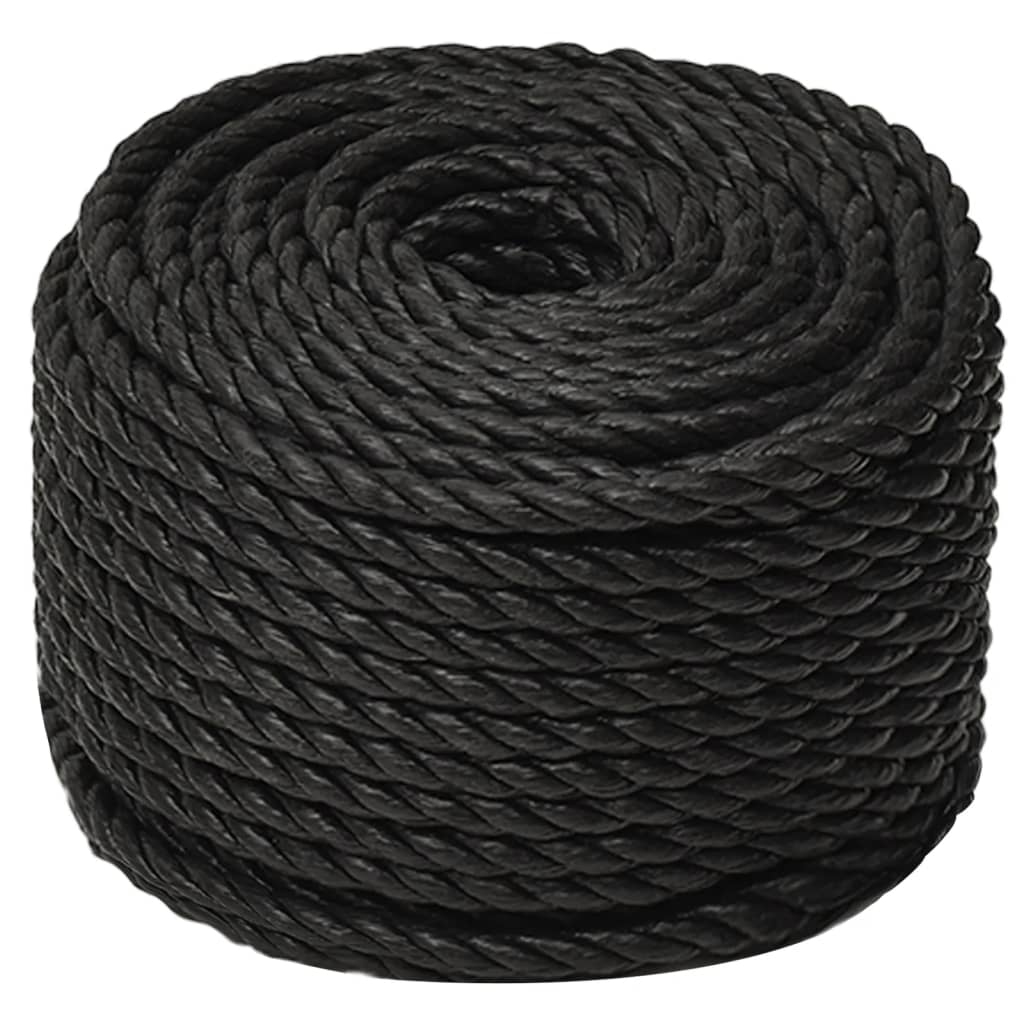 Radno uže crno 16 mm 100 m od polipropilena