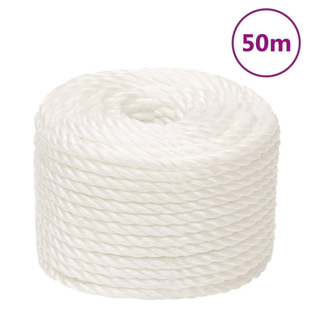 Radno uže bijeli 16 mm 50 m od polipropilena